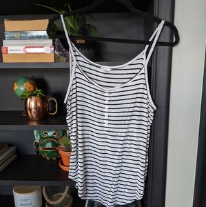 Black and White striped Aeropostale tank.